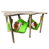 Guinea Pigs Hammock with Natural Wooden Stand- Large Hanging Hammock Bed for Piggies Chinchilla Hamster Bunny Ferrets Hiding Sleeping In Australia - Darrahopens