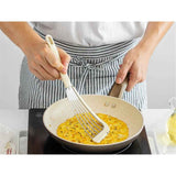 Beige Fish Spatula Turner,Silicone Edge Slotted Fish Spatulas for Kitchen,Flexible and Thin Stainless Steel Nonstick Cooking for Pancake In Australia - Darrahopens