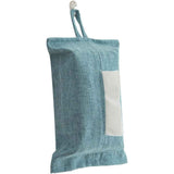 2pcs Toilet Paper Holder Reusable Tissue Holder Travel Tissue Holder Wall Hanging Tissue Box Cover Toilet Paper Storage Rectangle Napkin Holder Cloth Tissue Box for Car Office Desk, BLue In Australia - Darrahopens