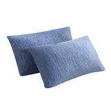 2pcs Ice silk cool pillowcase, home hotel student dormitory pillow core protective cover, simple cloud pattern elegant pillowcase（48*74cm） In Australia - Darrahopens
