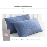2pcs Ice silk cool pillowcase, home hotel student dormitory pillow core protective cover, simple cloud pattern elegant pillowcase（48*74cm） In Australia - Darrahopens