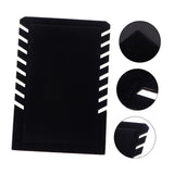 2Pcs Multiple Pendant Necklace Display Stand Jewelry Organizer Rack for Chains and Pendants Elegant Desktop Jewelry Showcase （ flat top black） In Australia - Darrahopens