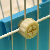 Rabbit Hay Feeder Rack Food Feeding Manger Bunny Grass Holder Small Animals Less Wasted Food Dispenser for Rabbits Guinea Pig Chinchilla Hamster (Blue) In Australia - Darrahopens