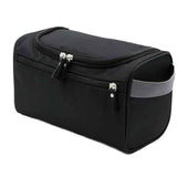 Oxford cloth waterproof hook wash bag travel makeup bag men's portable storage bag cosmetics storage bag (Black) In Australia - Darrahopens