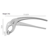 2pcs Hot Plate Gripper, Anti Scald Bowl Holder Clip, 2 In 1 Aluminium Tongs Clamp & Nut Cracker, Heavy Duty Hot Dish Grabber for Pizza Pan Pot In Australia - Darrahopens