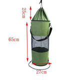 Boat Trash Bag - Heavy-Duty  Mesh Oxford Fabric with Bottom Zipper and Top Rubber Closure - Leakproof and Washable for Boats, Kayaks, Campers, RVs, and More（olive drab） In Australia - Darrahopens