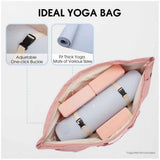 Yoga mat bag, women's Pilates exercise handbag, women's and men's exercise equipment accessories（pink） In Australia - Darrahopens