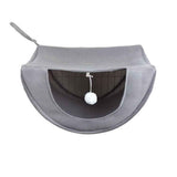 Cat cage hammock with ball, adjustable soft pet bed set for hanging, suitable for cats, ferrets, puppies, rabbits or small pets, indoor pets, suitable for all seasons（grey S） In Australia - Darrahopens