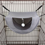 Cat cage hammock with ball, adjustable soft pet bed set for hanging, suitable for cats, ferrets, puppies, rabbits or small pets, indoor pets, suitable for all seasons（grey S） In Australia - Darrahopens