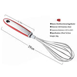 High quality handheld mixer with rubber anti slip handle and 304 stainless steel manual 12 inch egg beater baking tool In Australia - Darrahopens