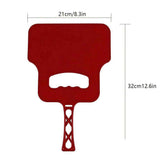 Barbecue Hand Fan - Manual Grill Hand Fan - Plastic Supporting Tool for Flame - Fan Hand for BBQ, Camping, Picnic, Outdoor Cooking, 2 Pcs（Black+Red） In Australia - Darrahopens