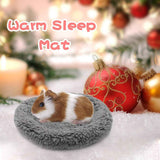 Warm Guinea Pig Bed,  Outer Inner Diameter Hamster Beds with Plush, Machine Washable Small Pet Hideout, Cozy Carrier Cage Accessories for Small Dwarf Rabbits Hedgehog Squirrel Ferret（grey） In Australia - Darrahopens