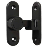 Barn Door Locks, 90/180 Degree Right Angle Flip Gate Latch Fit for Bedroom, Garden, Cabinet - Sturdy and Secure Sliding Barn Door Lock (Black-2 Pcs) In Australia - Darrahopens