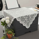 2pcs Small Square Tablecloth Elegant White Lace Jacquard Square Tablecloths Table Topper Decoration Cover for Home Dresser Scarf and Table Centerpiece 60*60cm In Australia - Darrahopens
