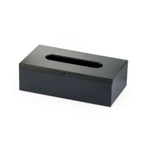 Tissue Box Cover, Rectangular Facial Tissue Holder with Bottom, Decorative Storage Organizer Box for Bathroom Vanity, Countertops, Dressers, Night Stand, Parlors and Offices - Black In Australia - Darrahopens