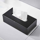 Tissue Box Cover, Rectangular Facial Tissue Holder with Bottom, Decorative Storage Organizer Box for Bathroom Vanity, Countertops, Dressers, Night Stand, Parlors and Offices - Black In Australia - Darrahopens