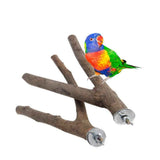 2 pieces of parrot habitat natural bird bracket grinding claws climbing wooden cage accessories and toys, suitable for long tailed parrots, love birds, parrots, parrots, and finches (15cm) In Australia - Darrahopens