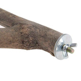 2 pieces of parrot habitat natural bird bracket grinding claws climbing wooden cage accessories and toys, suitable for long tailed parrots, love birds, parrots, parrots, and finches (15cm) In Australia - Darrahopens
