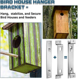 4 Sets of Bird House Brackets, Steel Bird House Mounting Bracket with Screws and Drywall Anchors, Bird Feeder Hanger Bracket Mounting Plate for Securing Bird Houses Nesting Boxes In Australia - Darrahopens