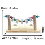 Wooden Stand Platform with Grinding Toys Bird Perch Stand for Parakeets Cockatiels Conures Rats Gerbils Chinchillas Squirrels In Australia - Darrahopens