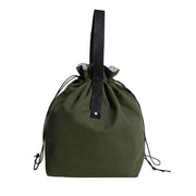 Canvas Drawstring Lunch Bag Insulated Lunch Tote Japanese Style Bento Tote Bag Reusable Lunch Bag with Handle and Drawstring（olive drab） In Australia - Darrahopens
