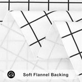 Rectangular checkered tablecloth PEVA for kitchen dining, picnic and camping, wrinkle free and washable tablecloth, black+white, 137*90cm In Australia - Darrahopens