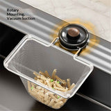 Kitchen Sink Strainer with Filter Mesh Bag, Suction Cup Food Waste Filter Basket, Foldable Washing Vegetables and Fruits Drying Bag Holder (Black Sink Strainer2pcs +100pcs Mesh Bag) In Australia - Darrahopens