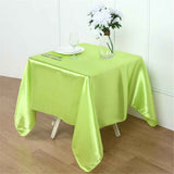 85inch/215cm   Tablecloth Overlay, Green Square Tablecloth Cover, Wrinkle-Free Table Cover, Stain-Resistant Fabric for Party, Wedding, Banquet Table Decoration In Australia - Darrahopens