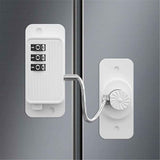 Heavy Duty Combination Refrigerator Lock (2 Pack) - Cabinet Locks Baby Proofing, No Drilling Adhesive Fridge Locks, for Fridge, Cabinets, Drawers, Window and Child Safety Cabinet Lock（white） In Australia - Darrahopens