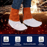 cowhide Welding Spats - Heat and Abrasion Resistant Welding Boot Covers - Shoes Protectors - Welding Gaiters, 1 Pair In Australia - Darrahopens