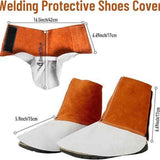 cowhide Welding Spats - Heat and Abrasion Resistant Welding Boot Covers - Shoes Protectors - Welding Gaiters, 1 Pair In Australia - Darrahopens