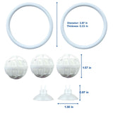 2 set Enrichment Toys with Filter Ball set, Turtle Water Cleaner Ball, Aquarium Feeding Ring with Balls, Betta Fish Toy, Aquatic Turtle Enrichment Toy, Tortoise Supplies (729mm) In Australia - Darrahopens
