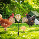 2 Pack Chicken Feeding Toy, Chicken Enrichment Toys with Spring and Ground Stake, Chicken Treat Dispenser Peck Toy for Hens Poultry Duck Birds Parrot Cat In Australia - Darrahopens