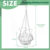 Hanging Chicken Treat Feeder, Fordable Chicken Vegetable Hanging Feeder for coop, Sturdy Chicken Treat Dispenser with Hanging Chain Chicken Accessories In Australia - Darrahopens