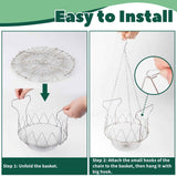 Hanging Chicken Treat Feeder, Fordable Chicken Vegetable Hanging Feeder for coop, Sturdy Chicken Treat Dispenser with Hanging Chain Chicken Accessories In Australia - Darrahopens