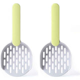 2 pack Easy to Clean Sifting Litter Scoop Shovel,Cat Litter Cat Poop Tool High-Grade ABS Plastic Cat Litter Scoop is Durable (Green) In Australia - Darrahopens