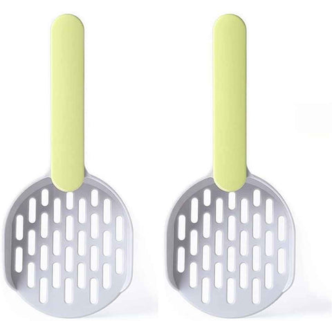 2 pack Easy to Clean Sifting Litter Scoop Shovel,Cat Litter Cat Poop Tool High-Grade ABS Plastic Cat Litter Scoop is Durable (Green) In Australia - Darrahopens