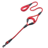 Dog Leash 5ft Long with 2 Comfortable Padded Handles, Reflective Threads Double Handles Lead for Control Safety Dog Training Leash for Small Medium Large Dogs (5 FT, Red) In Australia - Darrahopens