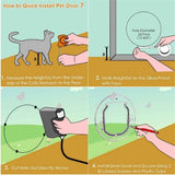 Ultra Clear Pet, Cat and Dog Door with Locks for Screens, Glass Doors and Windows up to Small, transparent In Australia - Darrahopens