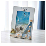 2 pack Desktop Wooden Photo Frame Picture Frames DIY, in Mediterranean For Nautical Beach Themed Home Coffee Shop Decoration(4x6 Inch) In Australia - Darrahopens