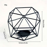 Candle Holder Tealight Holders - 2 Pcs Black Candle Holders for Tea Light & Pillar Candles， Geometric Table Decor for Wedding Party Centerpieces Birthday Gifts In Australia - Darrahopens