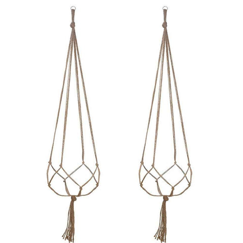 4 pack Hemp Rope Plant Hanger Hanging Planter 47.2 Inch for Plant Pot, Without Pot and Plant (Light Brown-Hemp) In Australia - Darrahopens