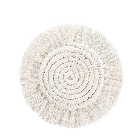 4 pack Coasters Woven Boho Handmade Placemats, for Desk Table Kitchen Dining Room Drink Picnic Housewarming Home Decor Rattan In Australia - Darrahopens