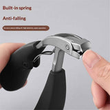1Pcs Stainless Steel Toenail Clippers Safe Slanted Nail Clippers Cutters Scissors with Handle Professional Curved Blade Grooming Tool for Seniors In Australia - Darrahopens