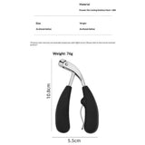 1Pcs Stainless Steel Toenail Clippers Safe Slanted Nail Clippers Cutters Scissors with Handle Professional Curved Blade Grooming Tool for Seniors In Australia - Darrahopens