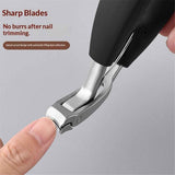 1Pcs Stainless Steel Toenail Clippers Safe Slanted Nail Clippers Cutters Scissors with Handle Professional Curved Blade Grooming Tool for Seniors In Australia - Darrahopens