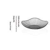 Iron Fruit Basket - Black Fruit Bowl for Kitchen Counter - Wire Storage Basket for Vegetable Snack Candy - Square Fruit Holder for Countertop - 10.7 Inches (Square) In Australia - Darrahopens