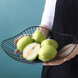 Iron Fruit Basket - Black Fruit Bowl for Kitchen Counter - Wire Storage Basket for Vegetable Snack Candy - Square Fruit Holder for Countertop - 10.7 Inches (Square) In Australia - Darrahopens