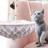 Cat Hammock Bed,Handwoven Hanging Cat Bed with Hanging Kit for Indoor Outdoor Home Decor Ceiling Catio Swing for Playing Sleeping Climbing and Lounging(30*100cm) In Australia - Darrahopens