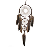 Brown  Large  Wall Decor Handmade Feather  Wall Hanging Ornament for Bedroom Living Room Home Decor In Australia - Darrahopens